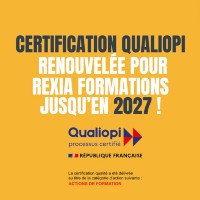 Certification Qualiopi renouvelée pour REXIA Formations
